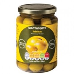 Azeitonas Verdas Inteiras Curadas em Salmoura 350gr