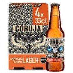 Cerveja com Álcool Coruja American Amber Lager 4x330mL (4 uni)