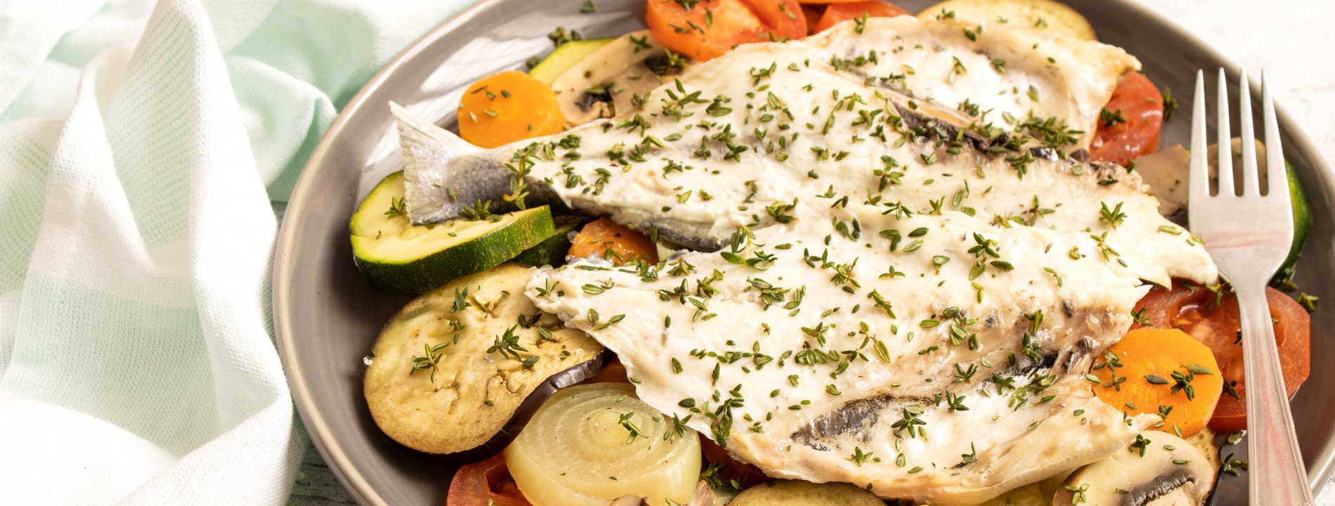 Corvina with Oven Vegetables
