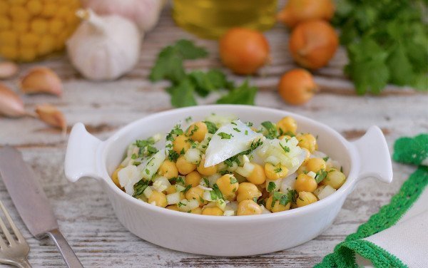 Codfish with Chickpeas