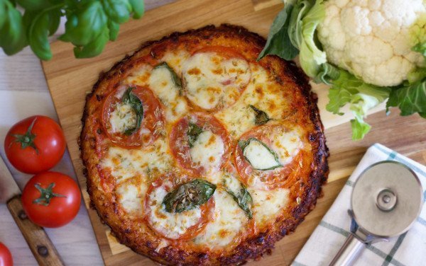 Pizza Margherita de Couve Flor