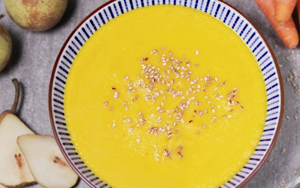 Pear and Saffron Soup