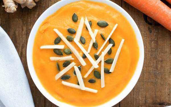 Carrot, Ginger and Coconut Milk Cream