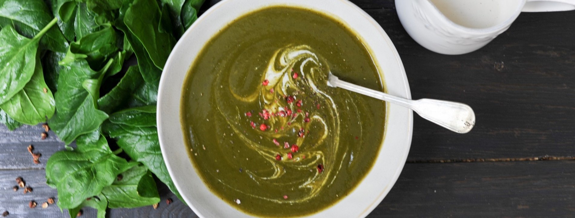 Spinach, Courgette and Coriander Soup