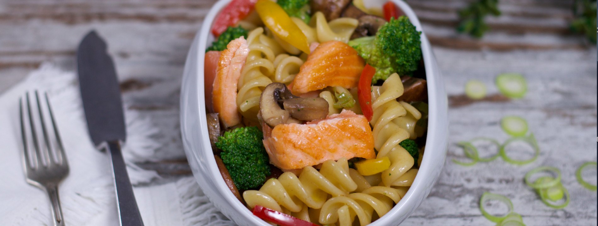 Wholemeal Pasta with Salmon