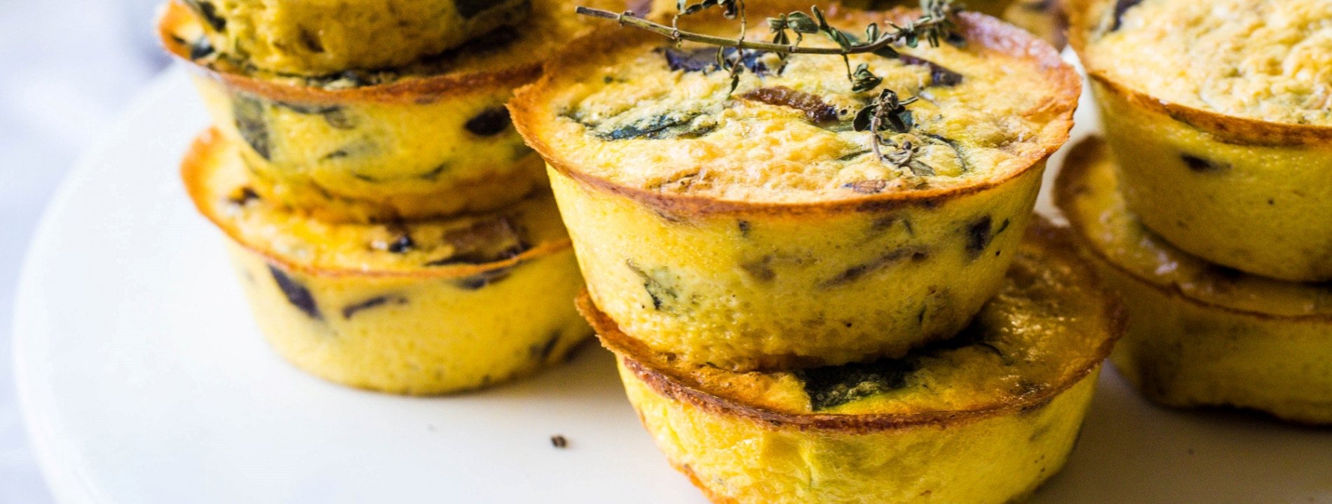 Mushroom and Spinach Mini Quiches