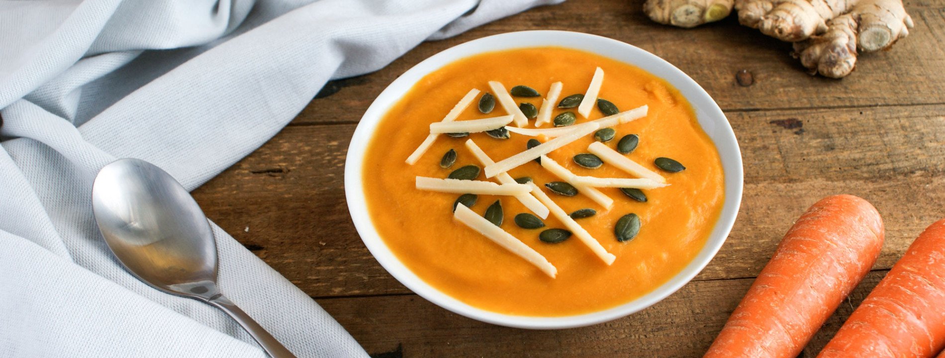 Carrot, Ginger and Coconut Milk Cream
