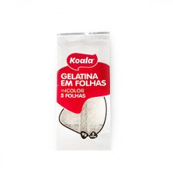 Gelatina em Folhas 45gr (≈5 unid)