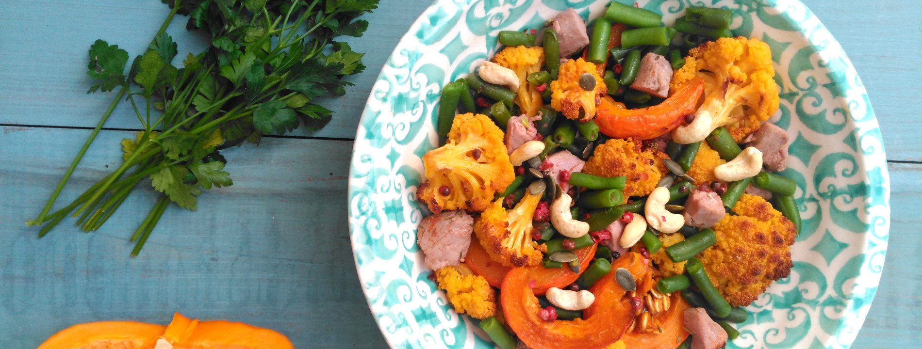 Atum com Legumes Tostados