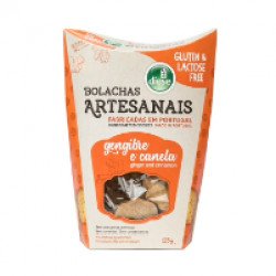 Bolacha Artesanal Gengibre e Canela s/glúten 125gr