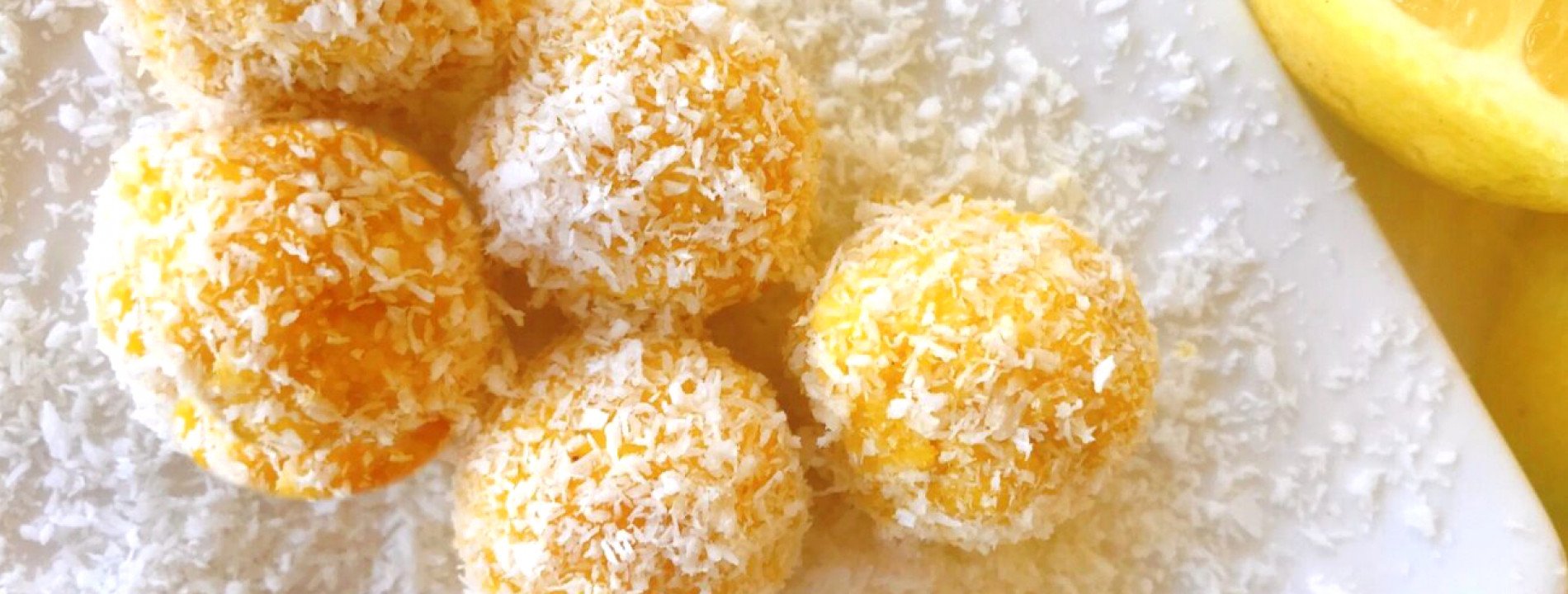 Coconut and lemon balls