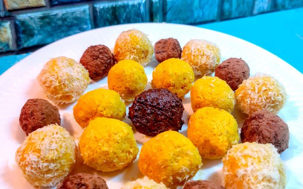 Trufas de Batata Doce e Cacau