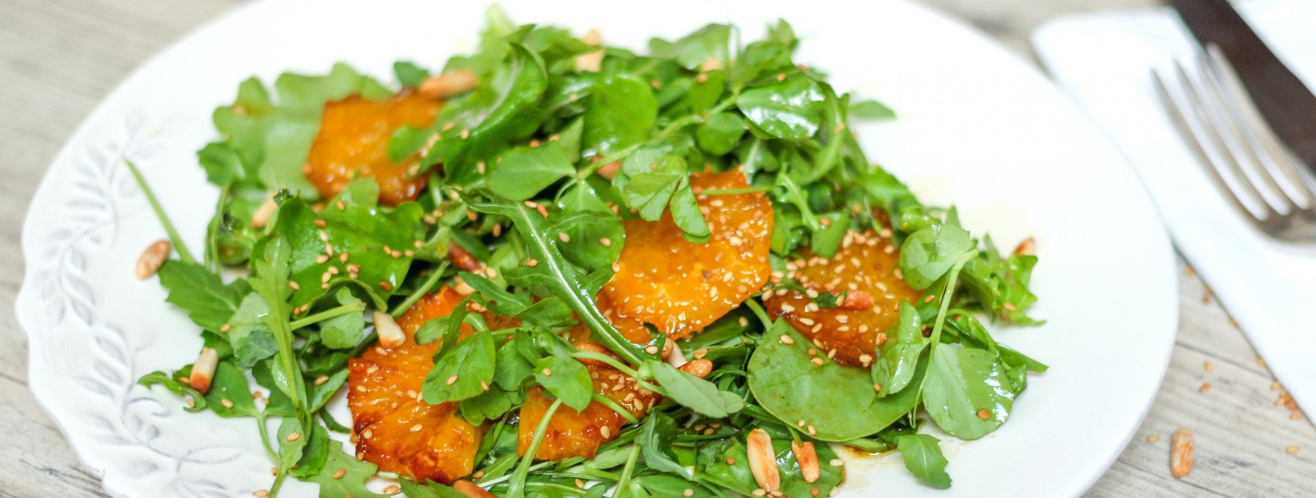 Green Salad with Caramelized Oranges